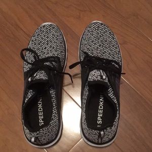 Black and white sneakers. Worn once